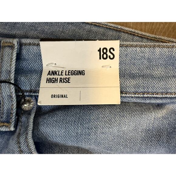 NWT Express High Rise Ankle Jeggings Distressed Jeans Womens Size 18S NEW $79.90 - Picture 4 of 15